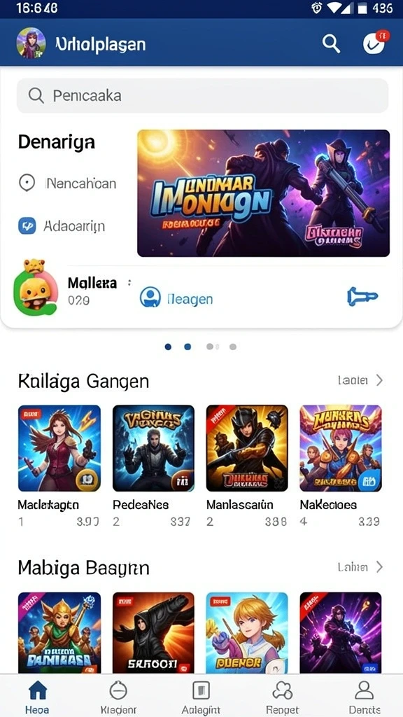 afk77 - Tampilan antarmuka yang ramah pengguna.